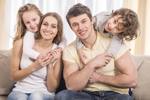 family at the dentist in perth